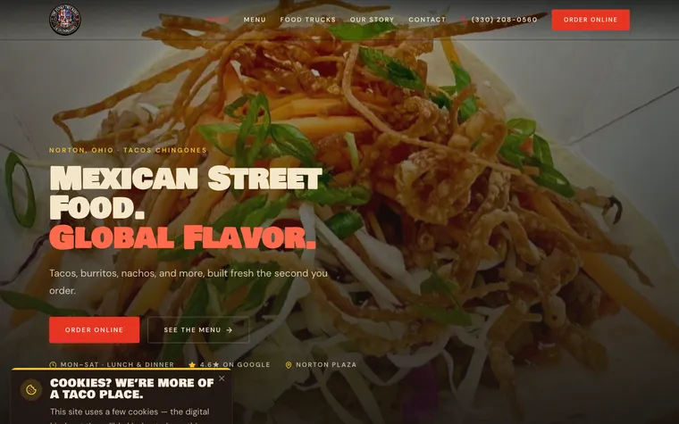The Funky Truckeria website, built by Simply Visible